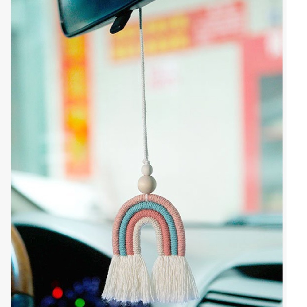 Rainbow car mirror pendant. NWT.